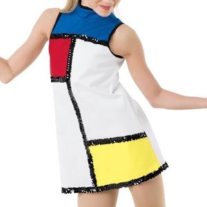 Weissman large child retro 60s jazz dance costume